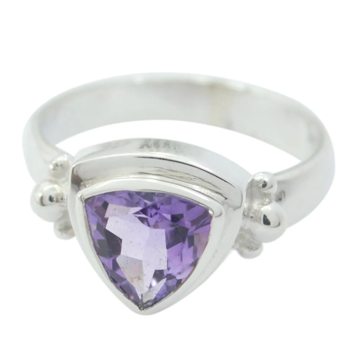 Riyo Excellent Gems Amethyst Sterling Silver Rings Girl Jewelry