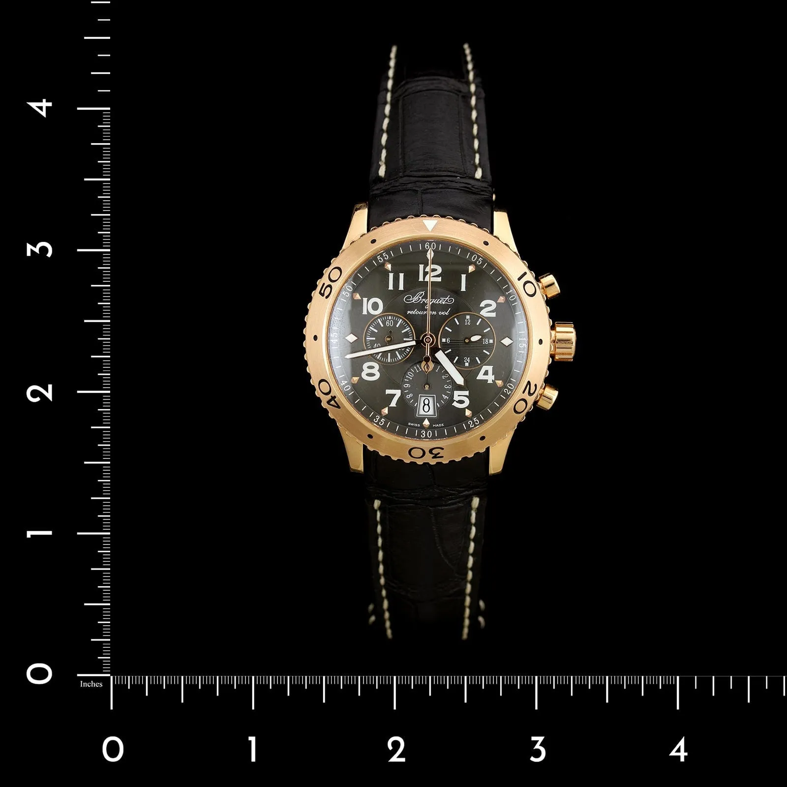 Rose Gold Estate Breguet Type XXI Flyback Chronograph Watch