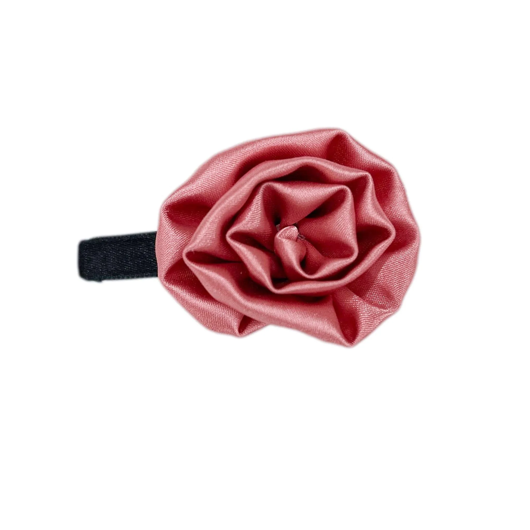 Satin Rose Hair Clip