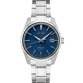 Seiko Presage Sharp Edge Series Blue Dial Stainless Automatic SPB167