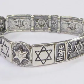 Silver Bracelet Israeli bracelets Jewish Hope Star of David