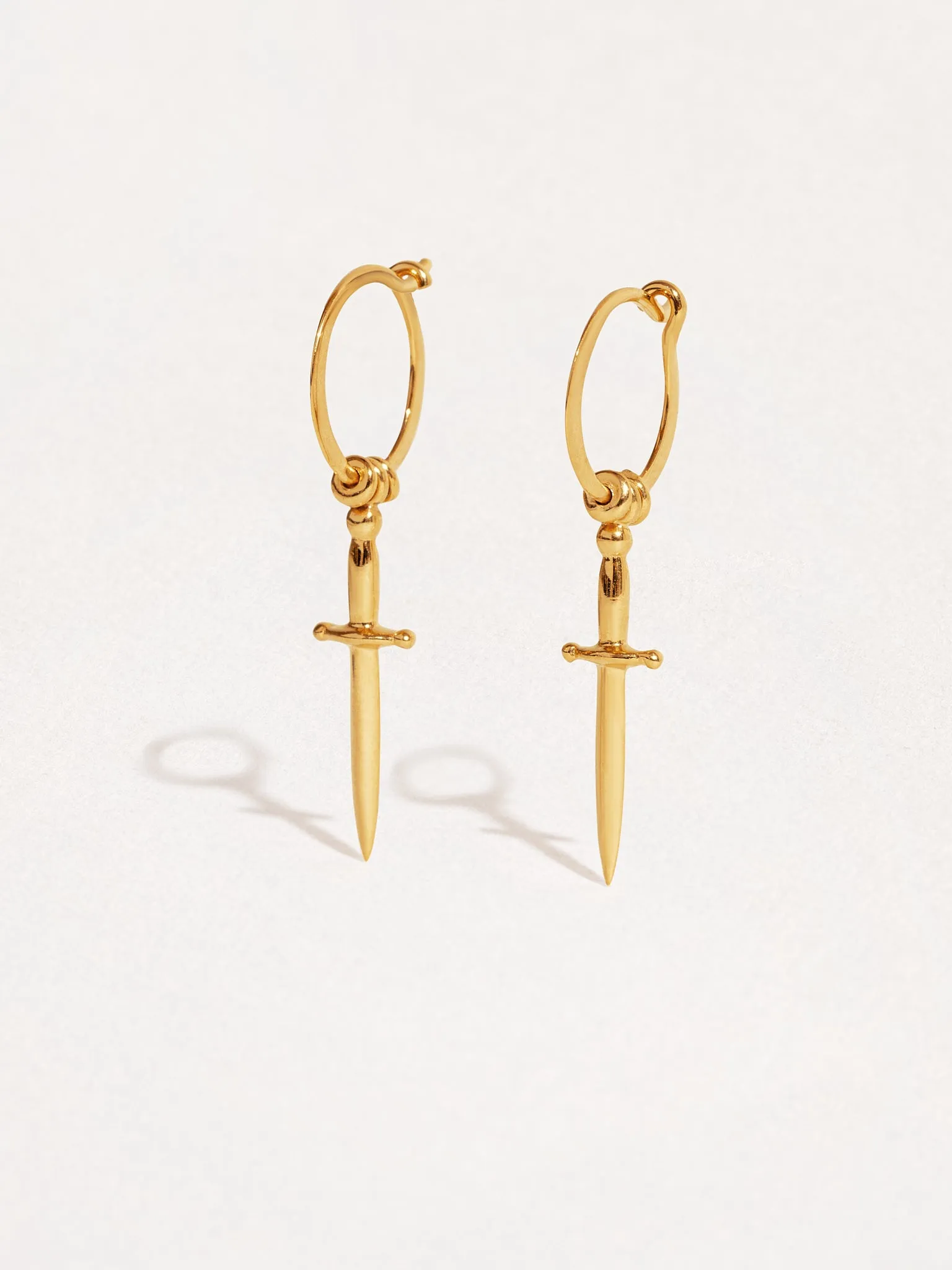 Silver Dagger Earrings