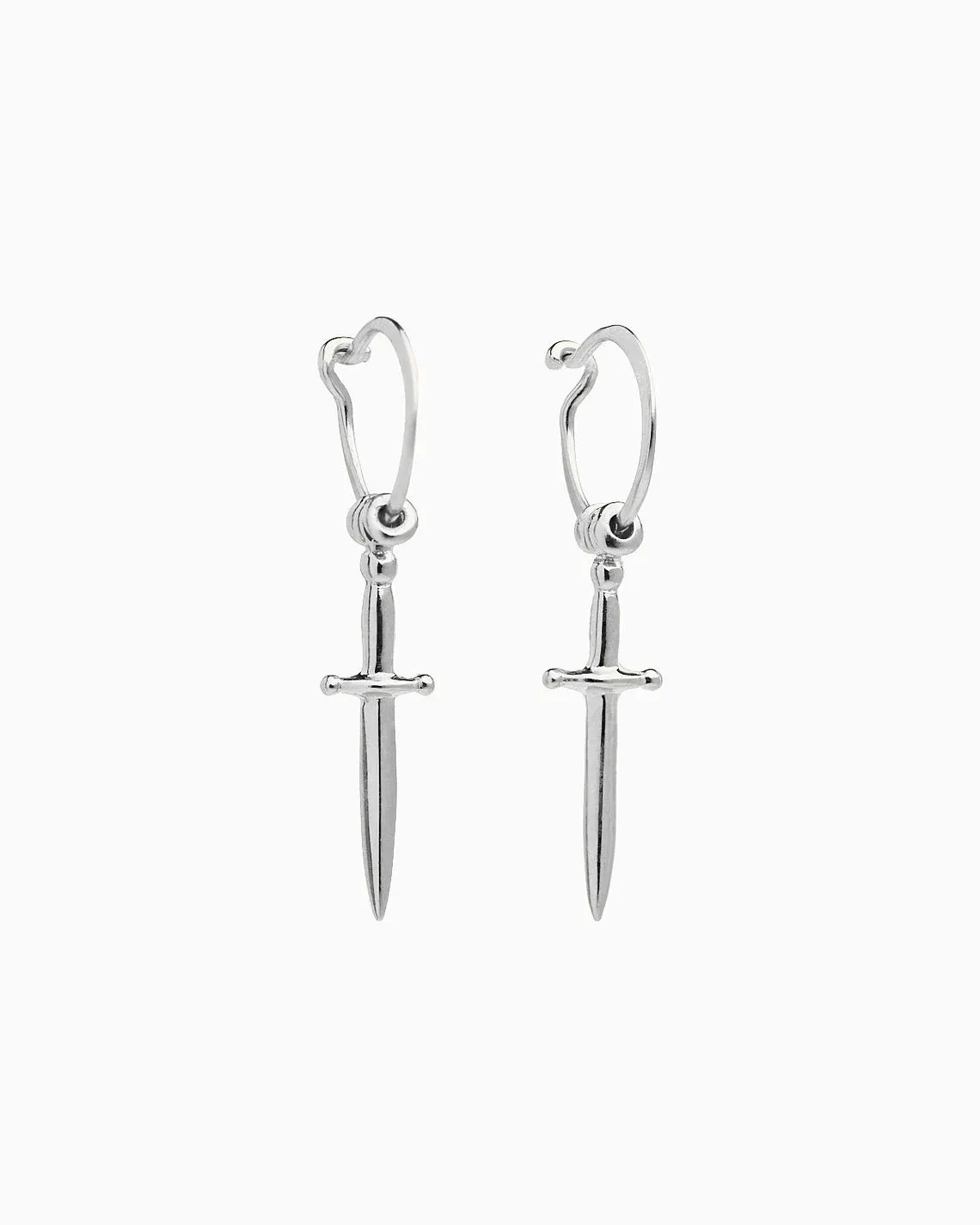 Silver Dagger Earrings