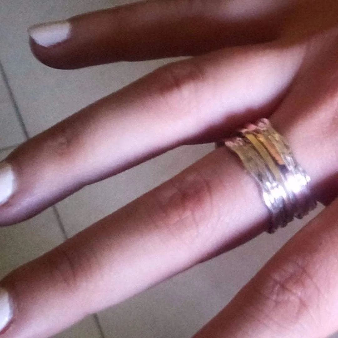 Spinner ring silver gold designer jewelry  Israeli rings in all sizes