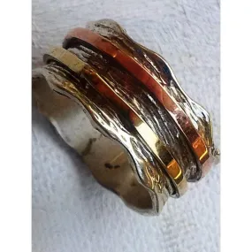 Spinner ring silver gold designer jewelry  Israeli rings in all sizes