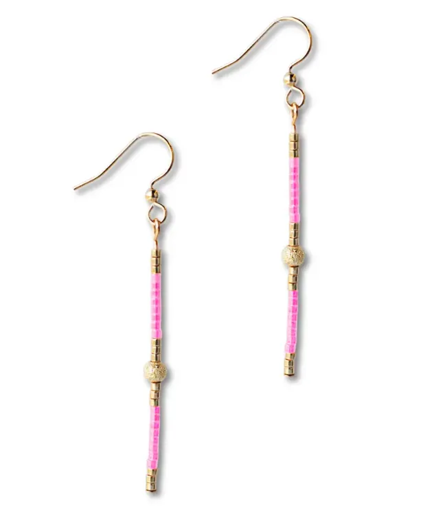 Sprinkles Earrings - Hot Pink