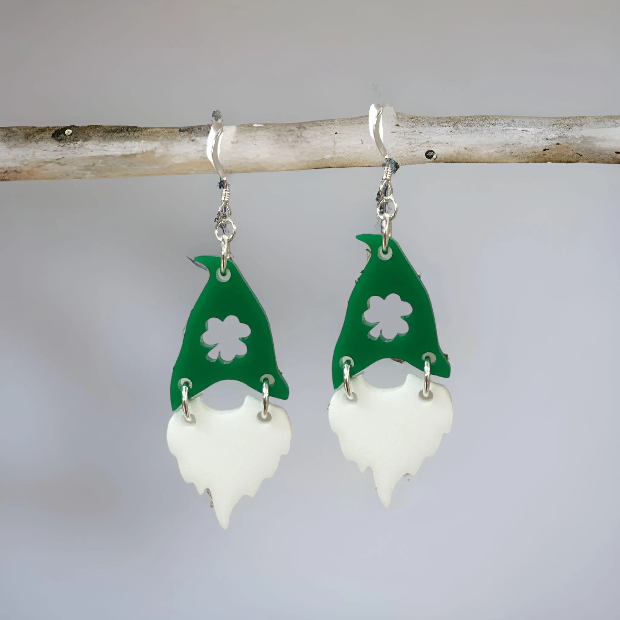 St Patricks Day Gnome Acrylic Earring Kit