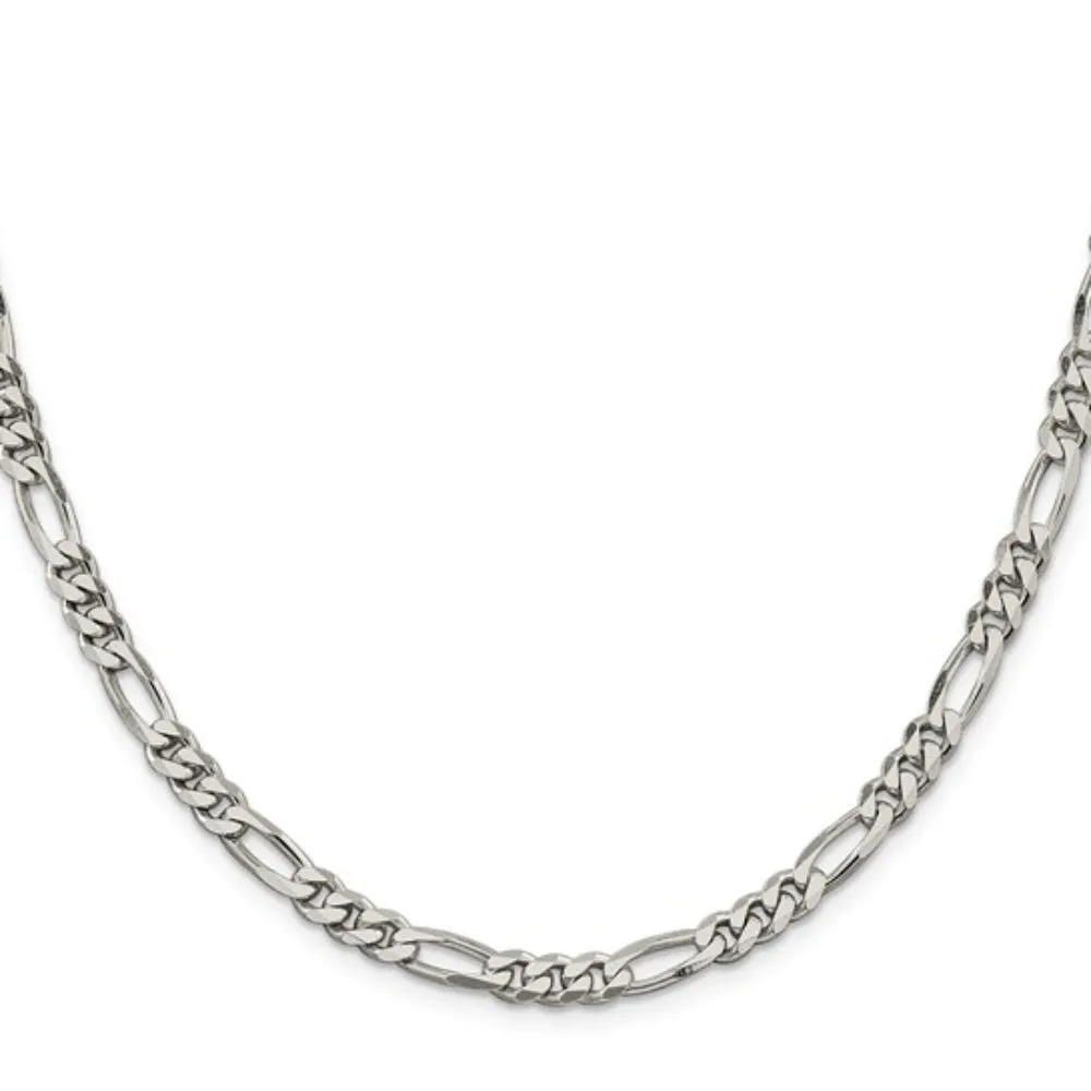 Sterling Silver 5.5mm Figaro Chain