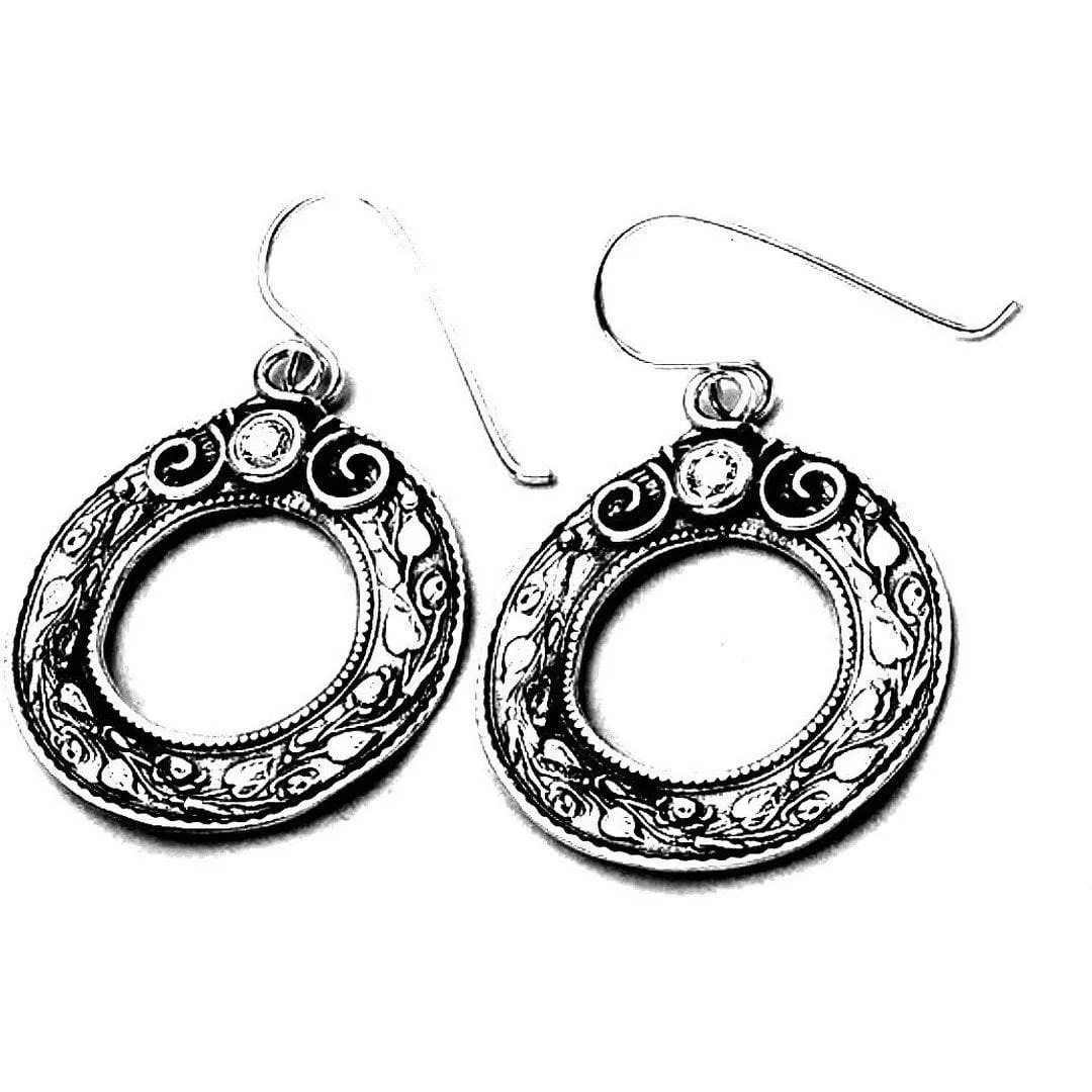 Sterling silver earrings, silver jewelry, Dangling earrings for women , dangle pearls earrings