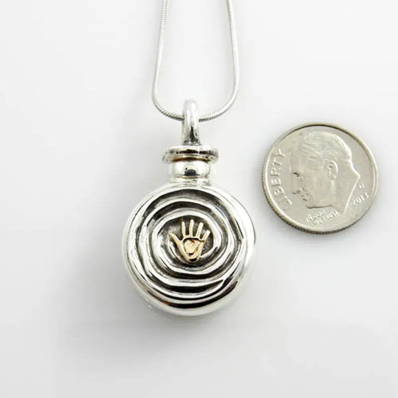 Sterling Silver Handcrafted Urn Pendant