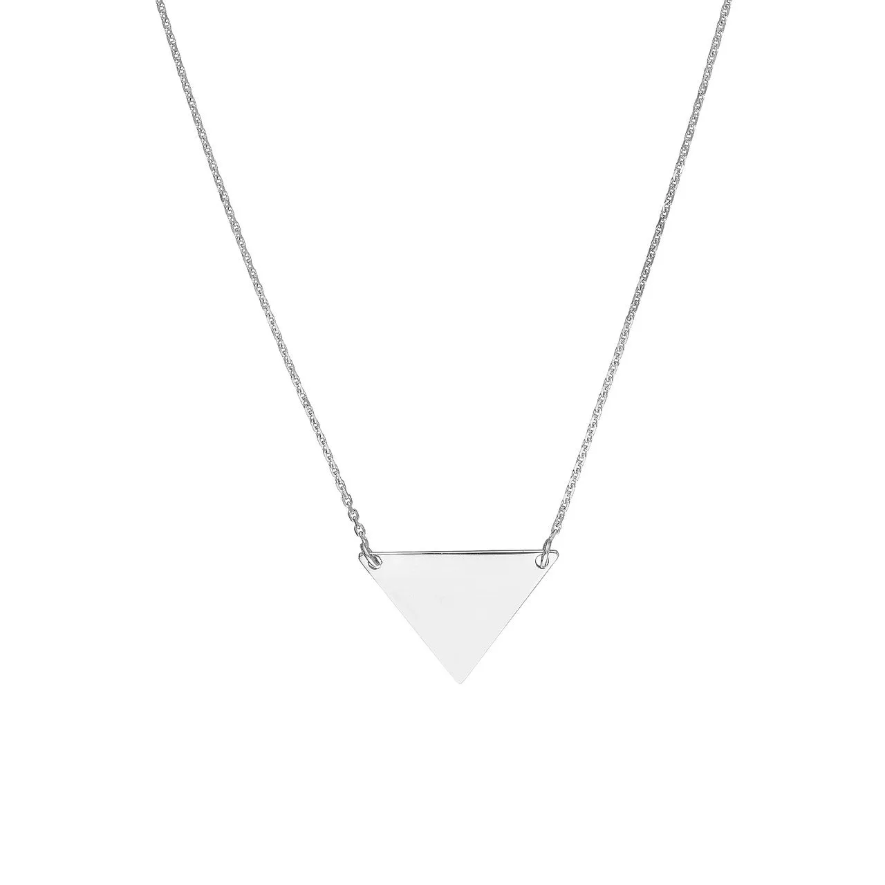 Sterling Silver Triangle Necklace