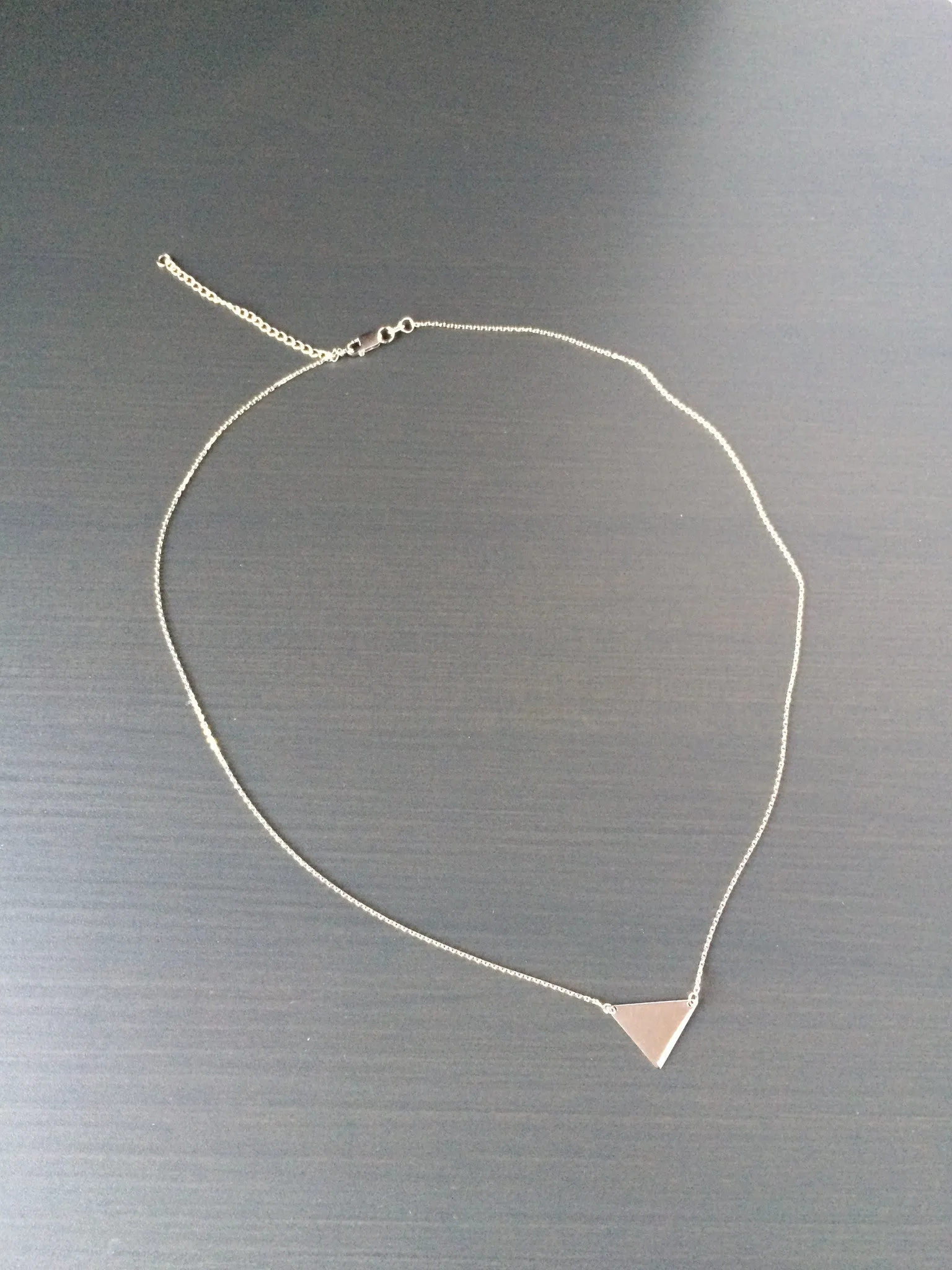 Sterling Silver Triangle Necklace