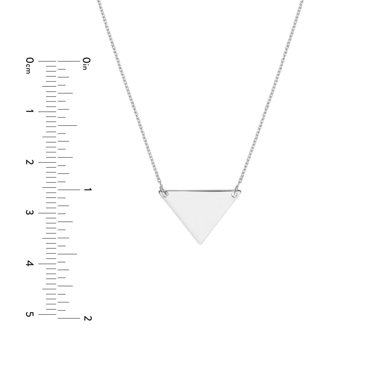 Sterling Silver Triangle Necklace