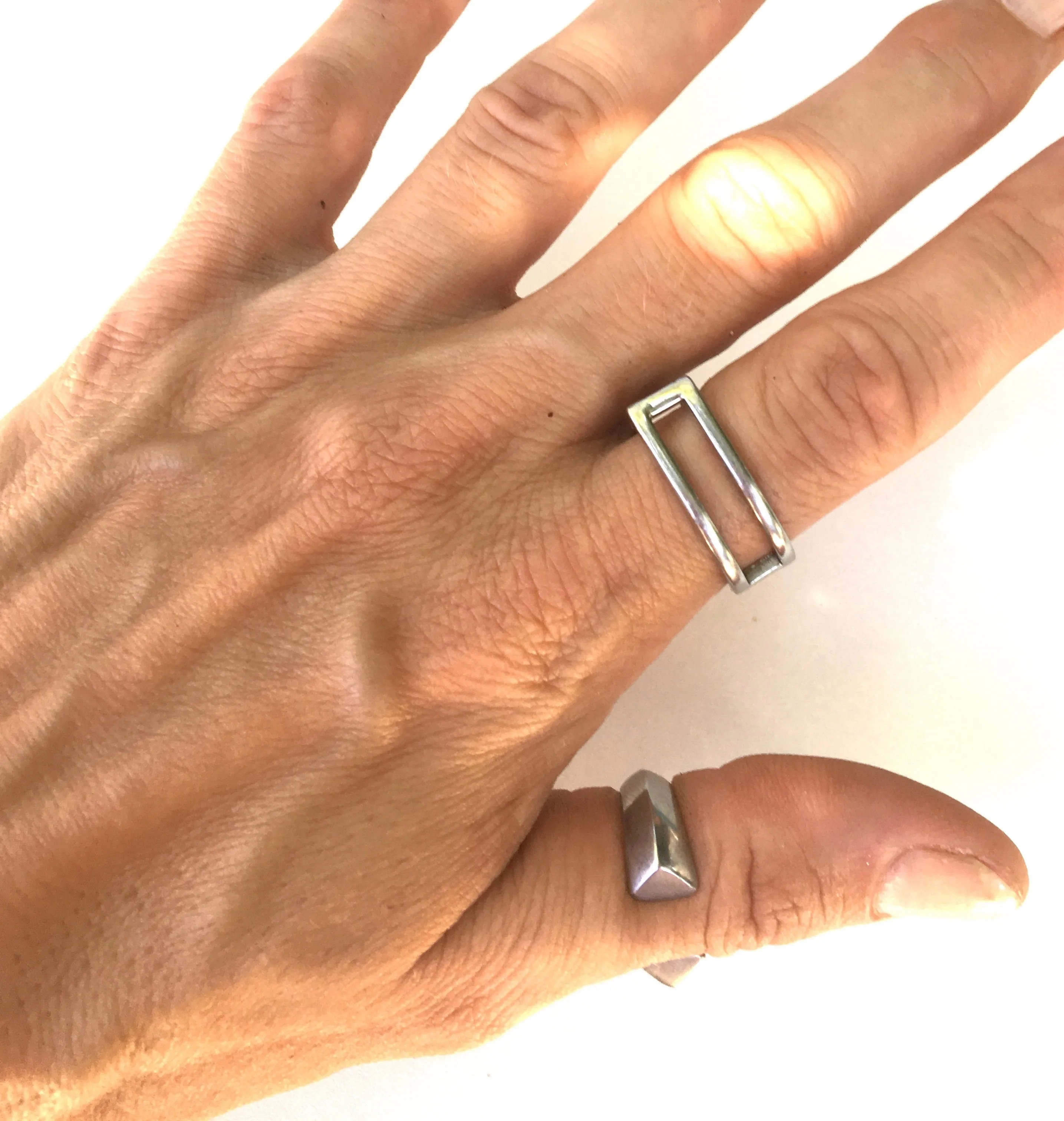 STIRRUP RING | Equestrian Style Ring | Stainless Steel Jewelry - AtelierCG