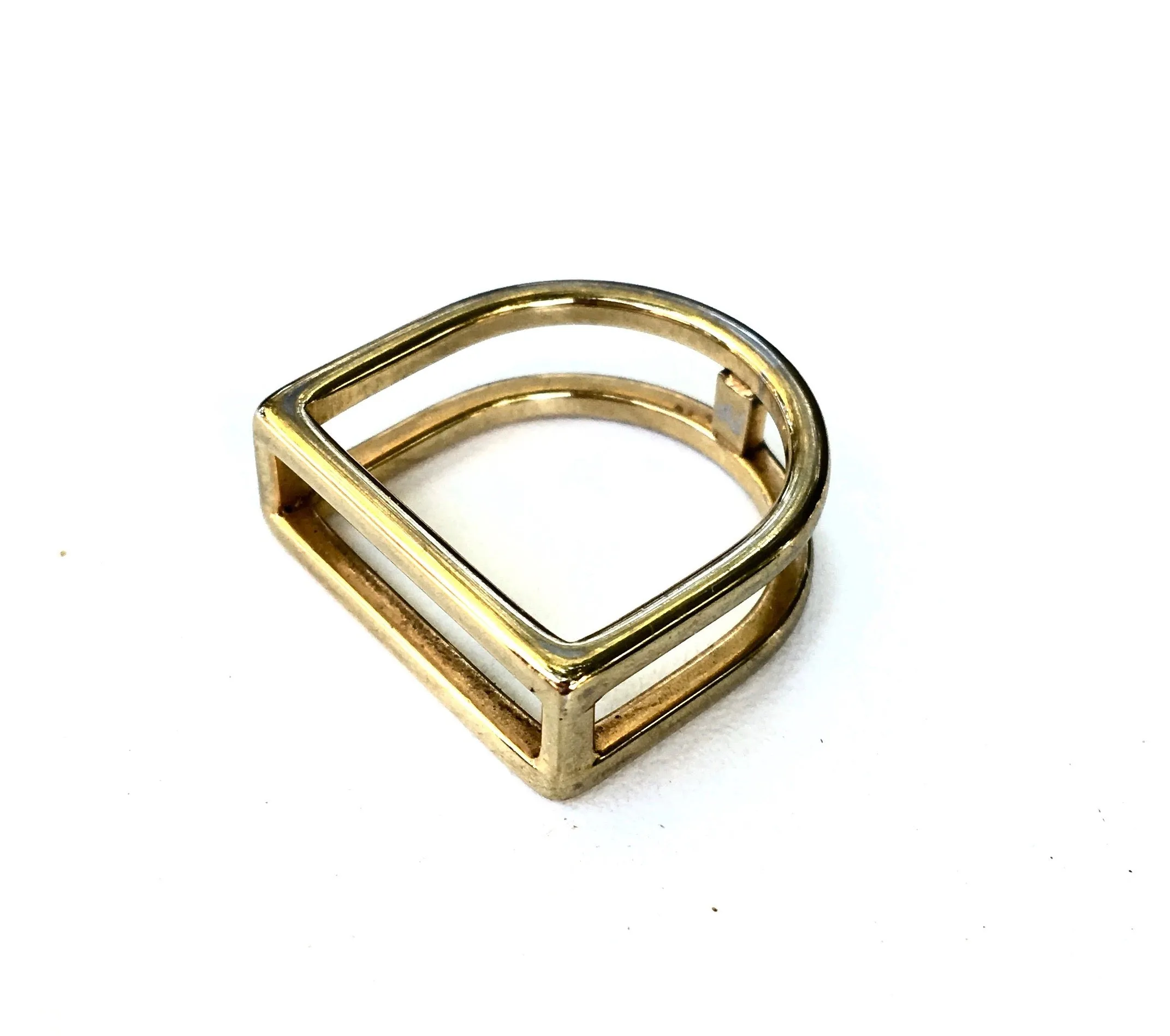 STIRRUP RING | Equestrian Style Ring | Stainless Steel Jewelry - AtelierCG