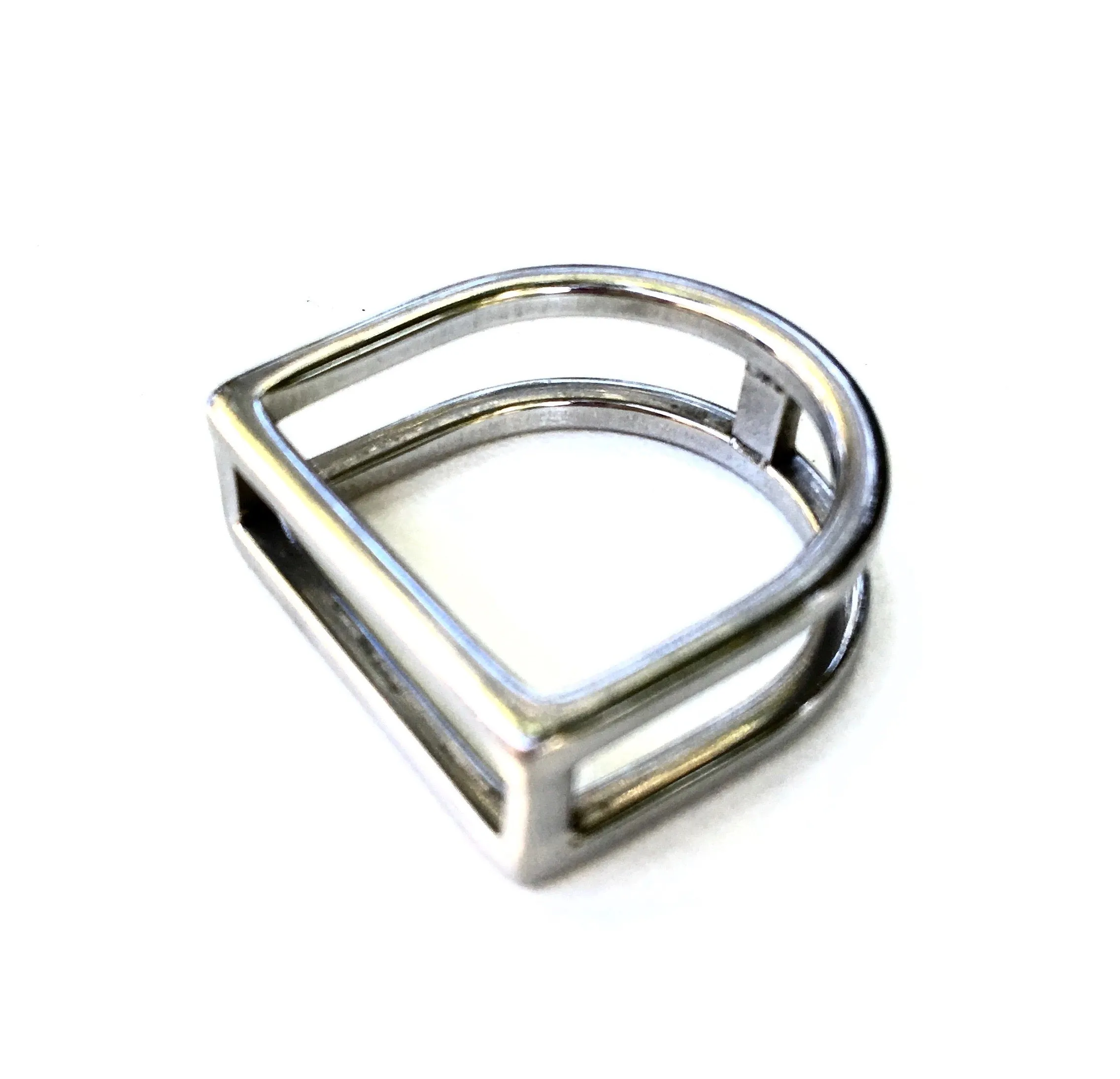 STIRRUP RING | Equestrian Style Ring | Stainless Steel Jewelry - AtelierCG