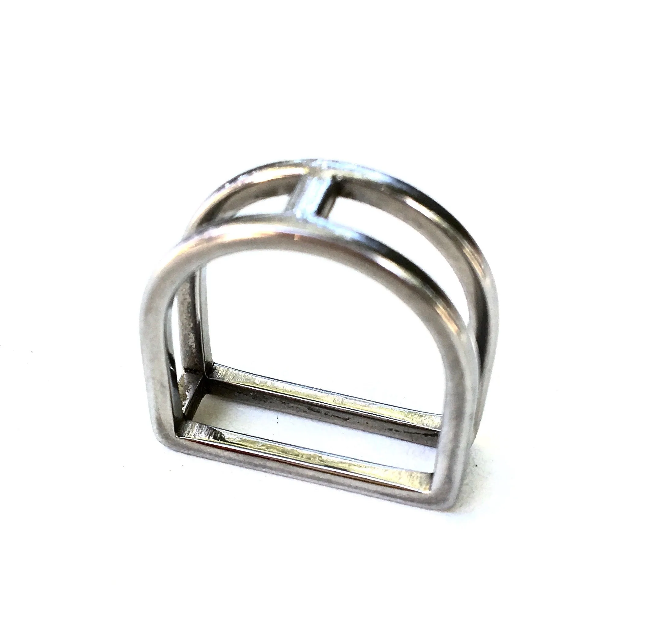 STIRRUP RING | Equestrian Style Ring | Stainless Steel Jewelry - AtelierCG