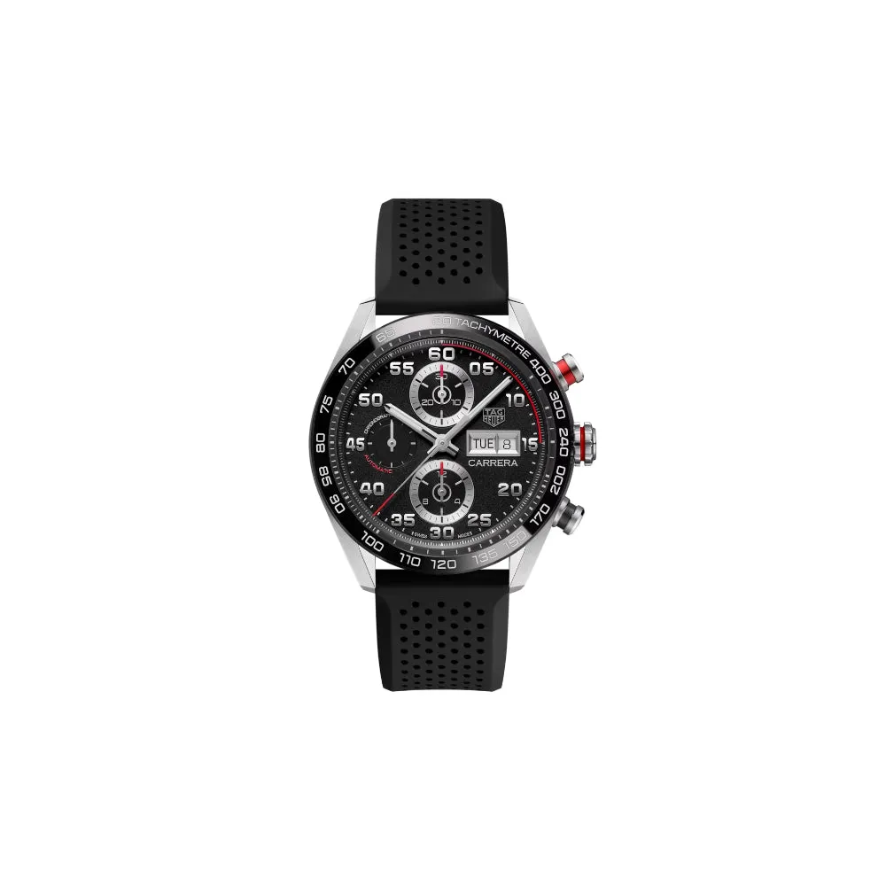 Tag Heuer Carrera 44mm Automatic Chronograph Steel & Ceramic - Black