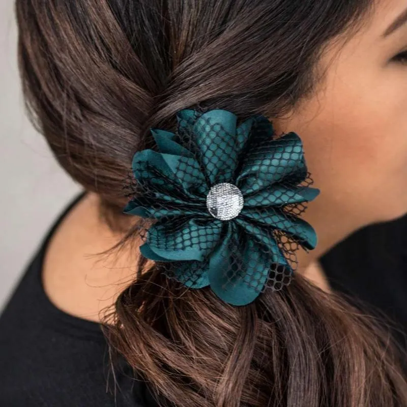 Tea Time Blue Hair Clip