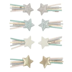 Teeny Shooting Star Mini Hair Clips - Set of 2