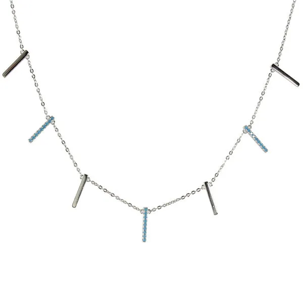 TURQUOISE STAPLE NECKLACE