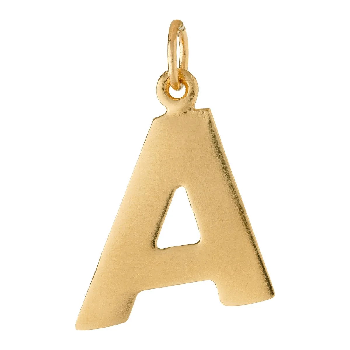 V Cutout Letter Charm