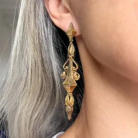 Victorian Long Drop Earrings