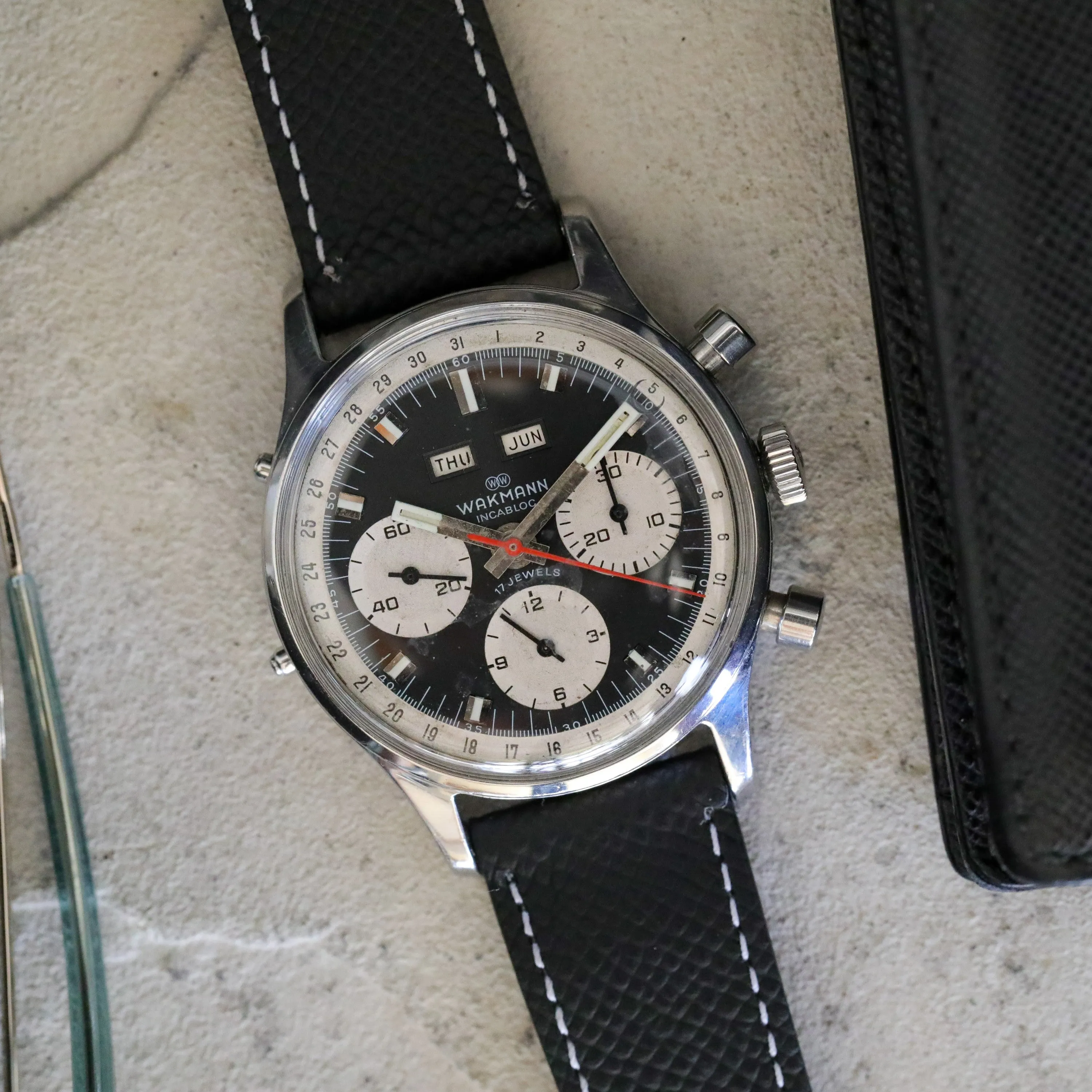 Wakmann (Ref. 725.1309) Triple Date Chronograph