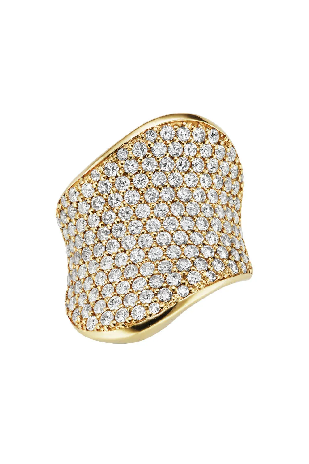 Wave Ring in Yellow Gold