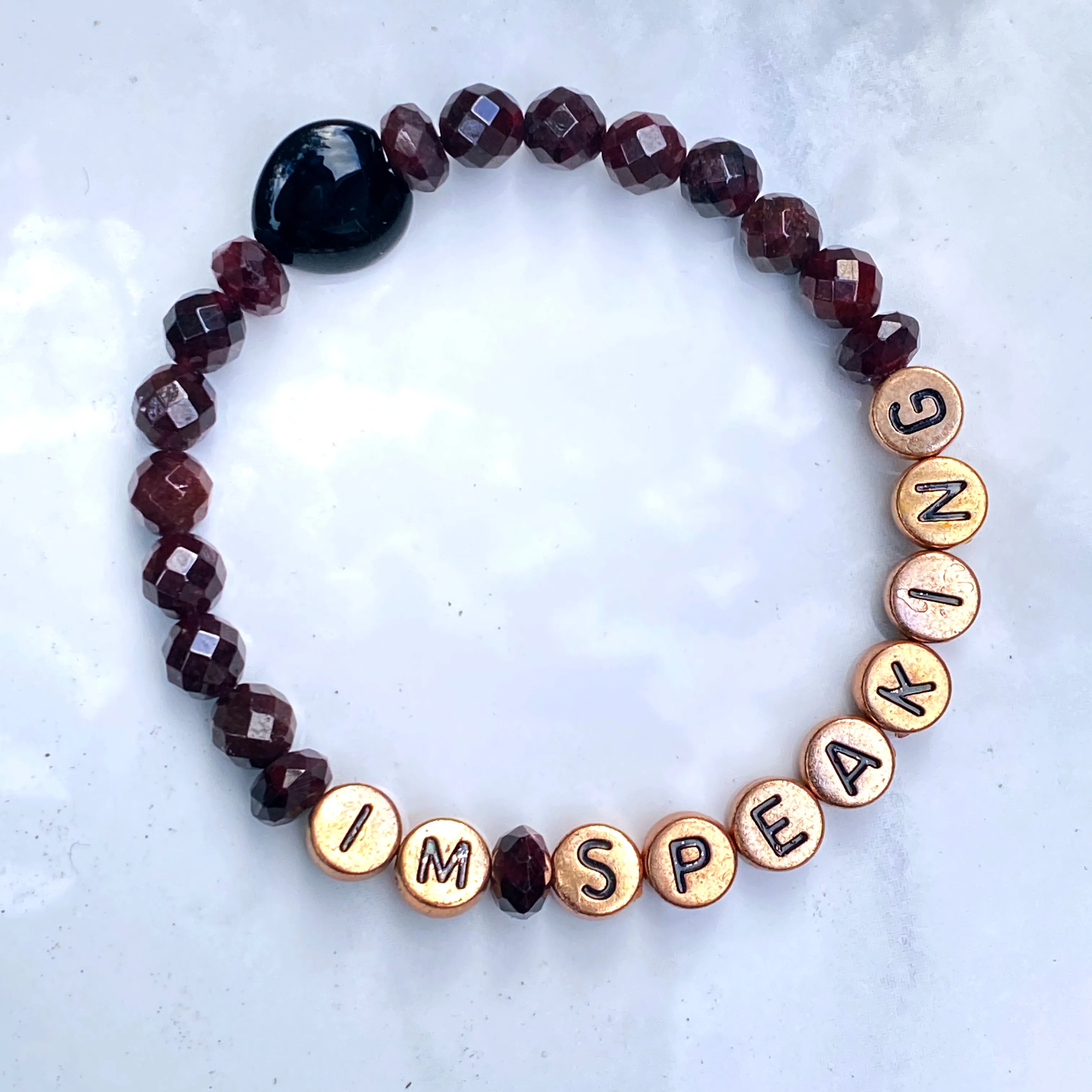 Women's I'M SPEAKING Gemstone Bracelets